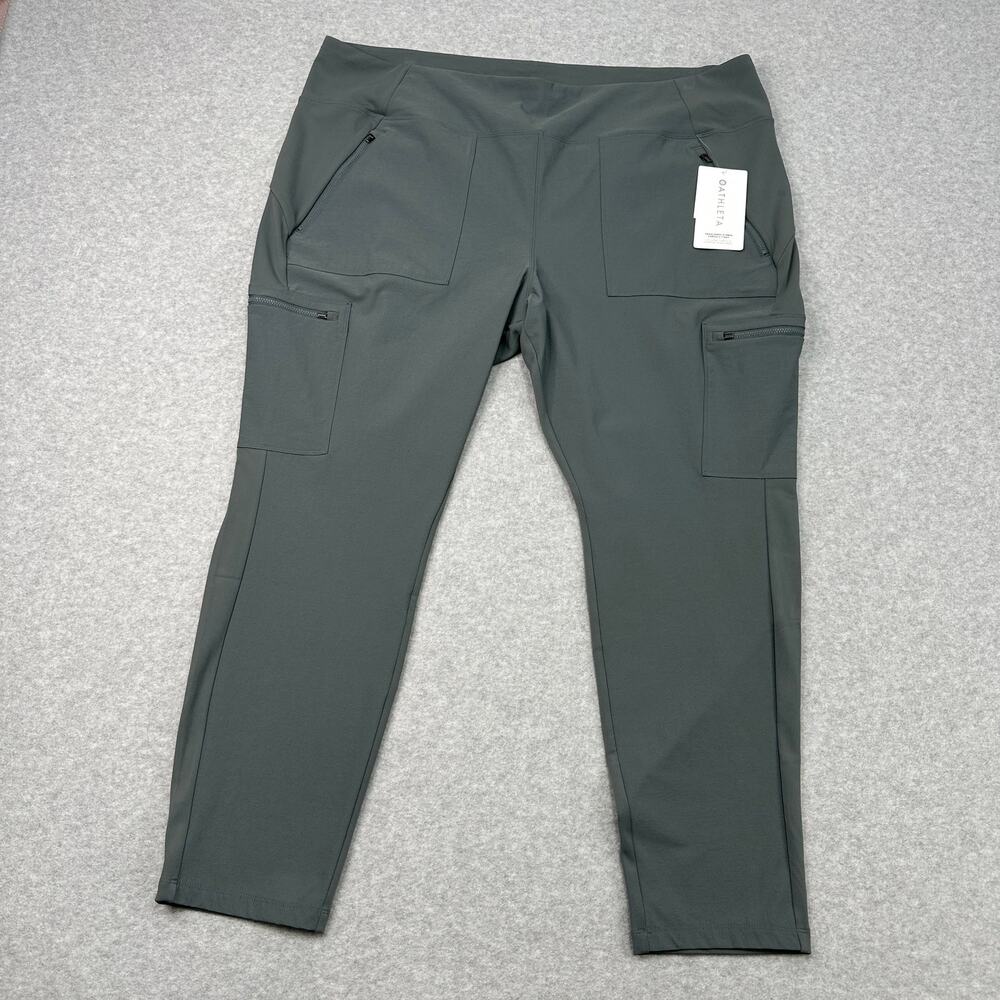 Athleta Headlands Hybrid Cargo II Tight Leggings WMNS 26 Gray High Rise Stretchy